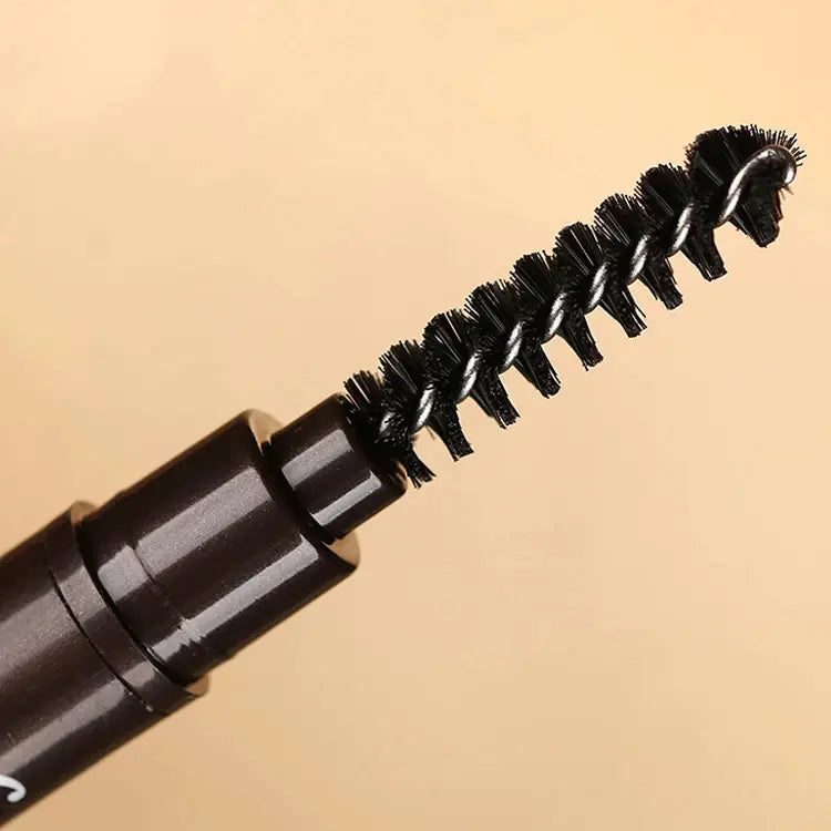 Automatic Waterproof Double-Headed Eyebrow Pencil with Brush